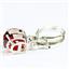 925 Sterling Silver Leverback Earrings, Garnet CZ, SE007