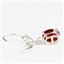 925 Sterling Silver Leverback Earrings, Garnet CZ, SE007