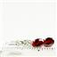 925 Sterling Silver Leverback Earrings, Garnet CZ, SE007