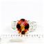 Twilight Fire Topaz, 925 Sterling Silver Ladies Ring, SR369
