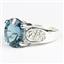London Blue Topaz (concave cut), 925 Sterling Silver Ladies Ring, SR369