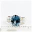 London Blue Topaz (concave cut), 925 Sterling Silver Ladies Ring, SR369