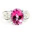 Pure Pink Topaz, 925 Sterling Silver Ladies Ring, SR369