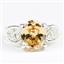 Champagne CZ, 925 Sterling Silver Ladies Ring, SR369