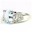 Aquamarine, 925 Sterling Silver Ladies Ring, SR369