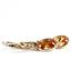 14k Gold Leverback Earrings, Champagne CZ, E001