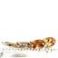 14k Gold Leverback Earrings, Champagne CZ, E001