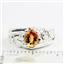925 Sterling Silver Men's Nugget Ring, Twilight Fire Topaz, SR368