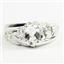925 Sterling Silver Men's Nugget Ring, Silver Topaz, SR368