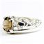 925 Sterling Silver Men's Nugget Ring, Smoky Quartz, SR368
