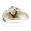 925 Sterling Silver Men's Nugget Ring, Smoky Quartz, SR368