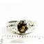 925 Sterling Silver Men's Nugget Ring, Smoky Quartz, SR368