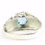 925 Sterling Silver Men's Nugget Ring, Swiss Blue Topaz, SR368