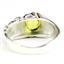 925 Sterling Silver Men's Nugget Ring, Peridot, SR368
