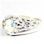 925 Sterling Silver Men's Nugget Ring, Mercury Mist Topaz, SR368