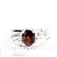 925 Sterling Silver Men's Nugget Ring, Mozambique Garnet,  SR368