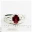 925 Sterling Silver Men's Nugget Ring, Crimson Fire Topaz, SR368