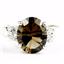 Smoky Quartz, 925 Sterling Silver Ring, SR123
