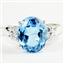 Swiss Blue Topaz, 925 Sterling Silver Ring, SR123