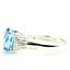 Swiss Blue Topaz, 925 Sterling Silver Ring, SR123