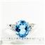 Swiss Blue Topaz, 925 Sterling Silver Ring, SR123