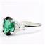Russian Nanocrystal Emerald, 925 Sterling Silver Ring, SR123