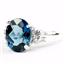 London Blue Topaz, 925 Sterling Silver Ring, SR123
