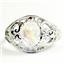 Rainbow Moonstone, 925 Sterling Silver Ladies Ring, SR311