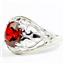 Garnet CZ, 925 Sterling Silver Ladies Ring, SR111