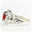 Garnet CZ, 925 Sterling Silver Ladies Ring, SR111