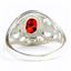 Garnet CZ, 925 Sterling Silver Ladies Ring, SR111