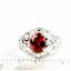 Garnet CZ, 925 Sterling Silver Ladies Ring, SR111