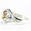 Champagne CZ, 925 Sterling Silver Ladies Ring, SR111