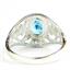 Swiss Blue CZ, 925 Sterling Silver Ladies Ring, SR111