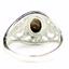 925 Sterling Silver Ladies Filigree Ring, Black Star Sapphire, SR111