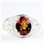 Twiight Fire Topaz, 925 Sterling Silver Ladies Ring, SR083