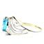 Swiss Blue CZ, 925 Sterling Silver Ladies Ring, SR083