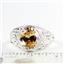 Champagne CZ, 925 Sterling Silver Ladies Ring, SR083