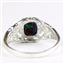 Created Blue Green Opal, 925 Sterling Silver Ladies Ring, SR113