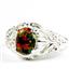 Created Black Opal, 925 Sterling Silver Ladies Ring, SR113