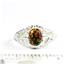 Created Black Opal, 925 Sterling Silver Ladies Ring, SR113