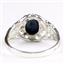 925 Sterling Silver Ladies Ring, Blue Star Sapphire, SR113