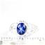 925 Sterling Silver Ladies Ring, Blue Star Sapphire, SR113