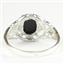 925 Sterling Silver Ladies Ring, Black Onyx,  SR113