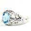 Swiss Blue Topaz, 925 Sterling Silver Ladies Ring, SR113