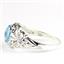 Swiss Blue Topaz, 925 Sterling Silver Ladies Ring, SR113