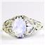 Rainbow Moonstone,  925 Sterling Silver Ladies Ring, SR113
