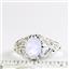 Rainbow Moonstone,  925 Sterling Silver Ladies Ring, SR113