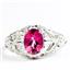 Pure Pink Topaz, 925 Sterling Silver Ladies Ring, SR113
