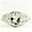 Green Amethyst, 925 Sterling Silver Ladies Ring, SR113